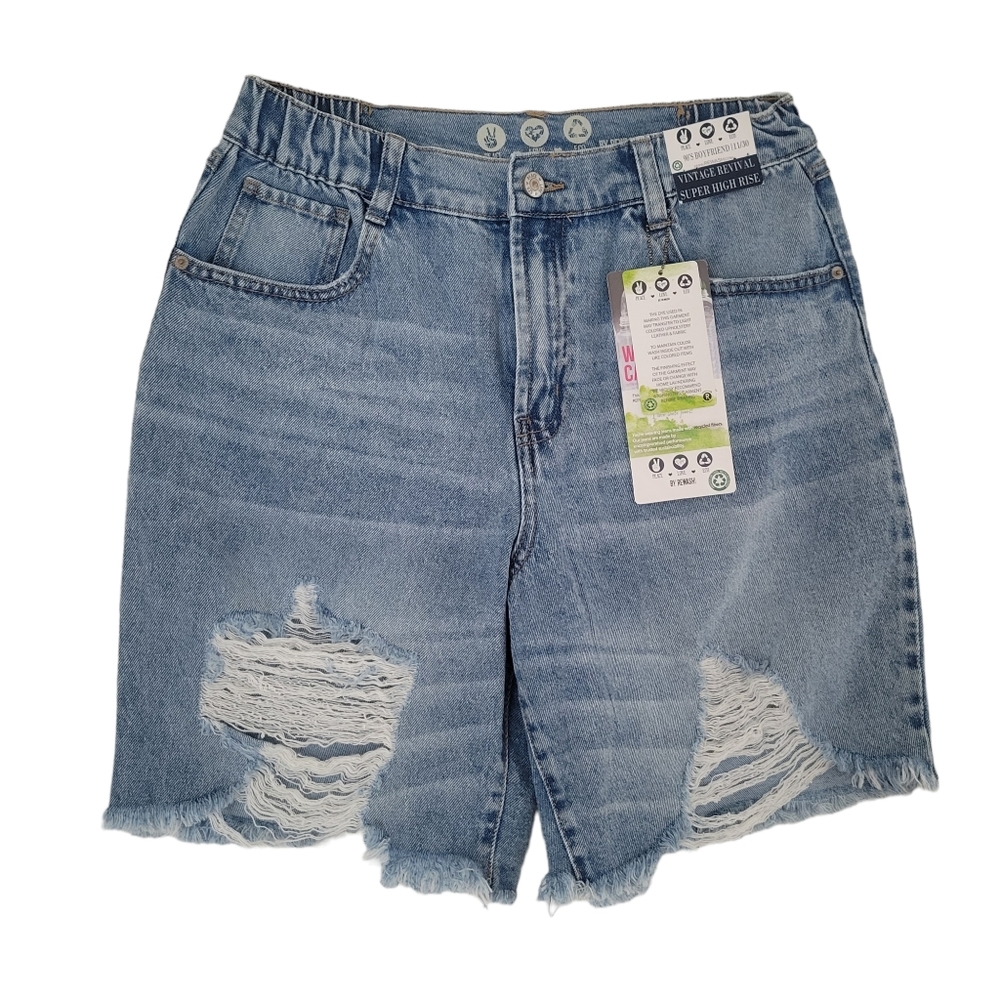 Rewash Shorts Junior Womens 11/30 Vintage Revival Super High Rise 90s Boyfriend